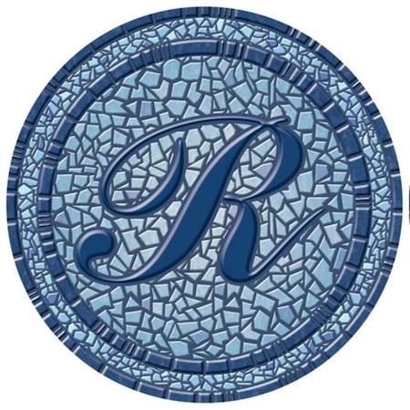 Lamatek Lamatek 67B00-0043R 59 in. dia. Monogram Mosaic Poolsaic Mat- R 67B00-0043R